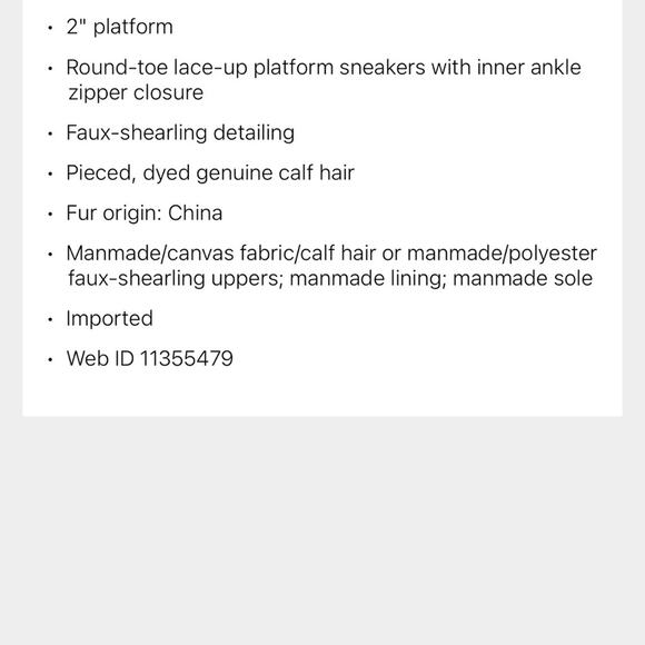 NEW Steve Madden Shaft Platform Camo Shearling Black High Top Sneakers Women 7.5 - Picture 5 of 6